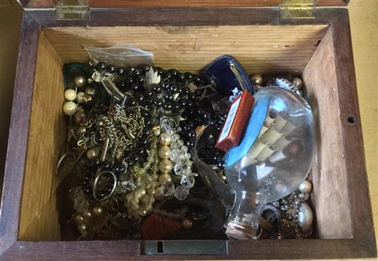 Box of costume jewellery